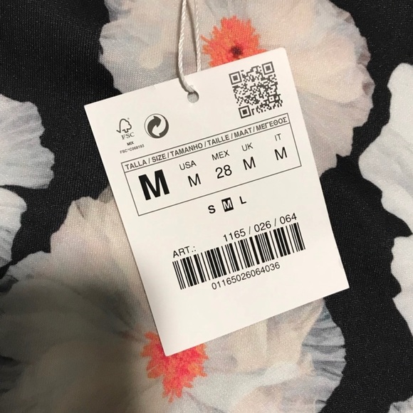 Zara Floral Sleeveless Top | Medium - Picture 2 of 4